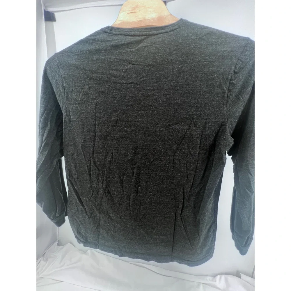 Polo Ralph Lauren Mens Custom Slim Fit Long Sleeve‎ T-Shirt Charcoal Grey XL